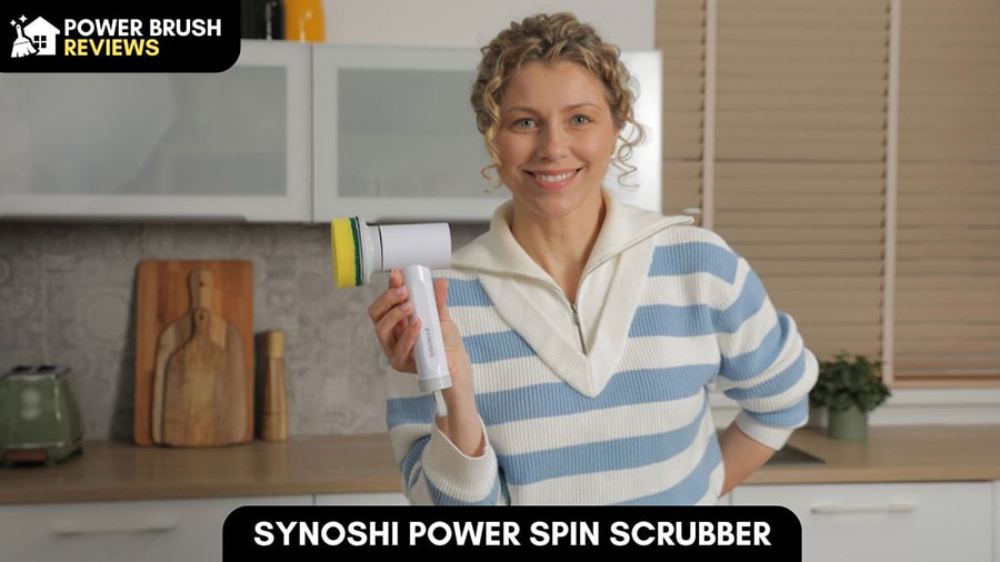 Synoshi power spin scrubber